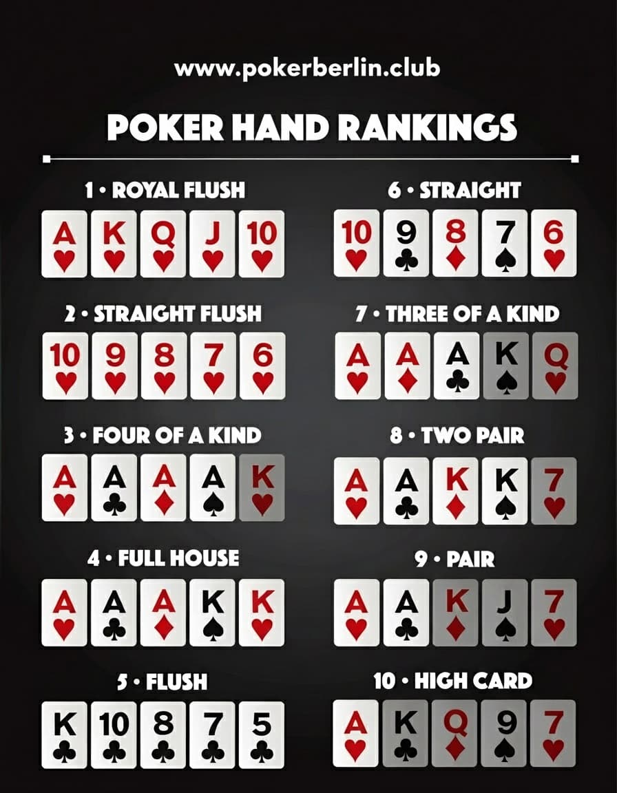 Poker Hand Rankings